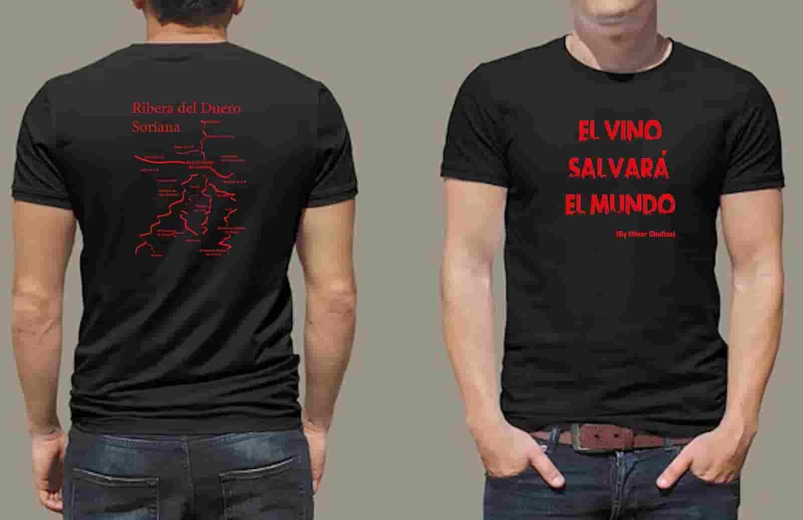 Camiseta el vino salvará el mundo